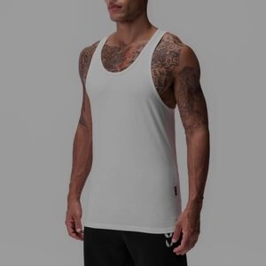 ASRV COTTONPLUS STANDARD SLIM TANK. WHITE. Size Small. New.Slim fit tank…